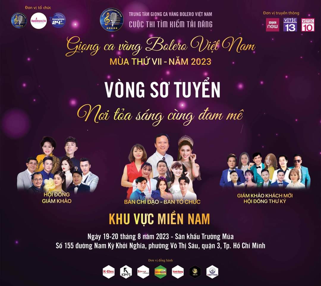 Gần 400 thí sinh phía Nam tranh tài tại Vòng sơ khảo Giọng ca vàng Bolero mùa 7