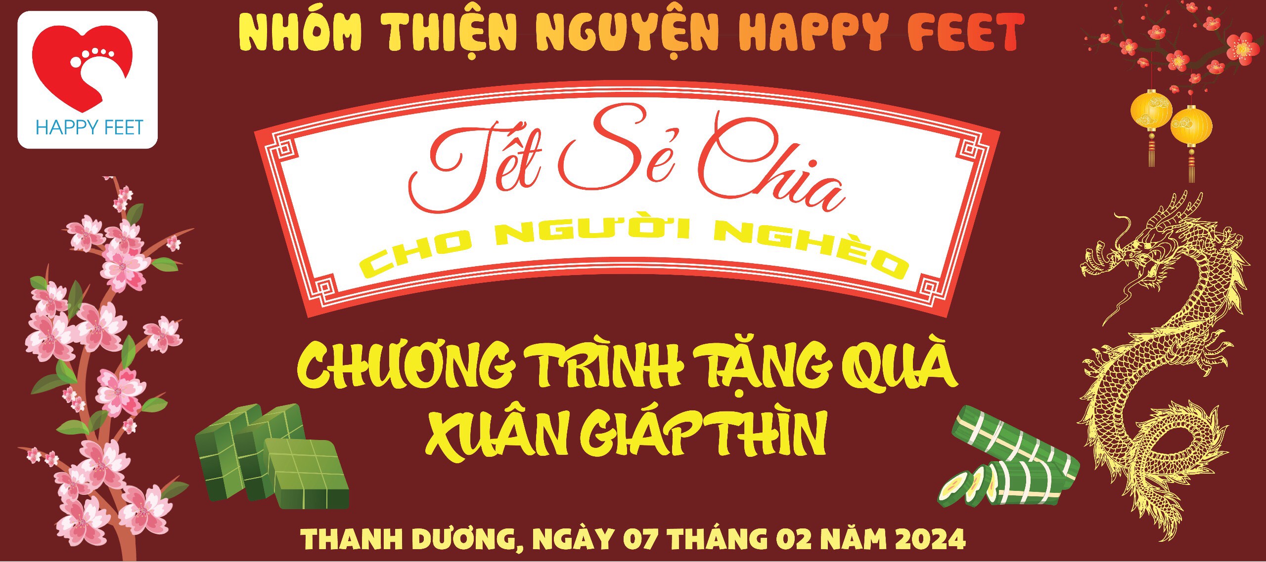 Nhóm thiện nguyện Happy Feet kêu gọi ủng hộ hoàn cảnh khó khăn dịp Tết Giáp Thìn 2024