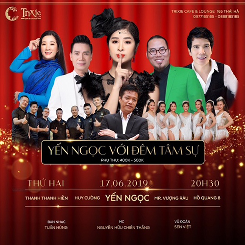 Ca sĩ Vũ Yến Ngọc tổ chức đêm nhạc "Yến Ngọc với đêm tâm sự" cực lớn