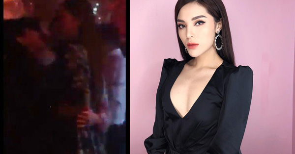 Kỳ Duyên tình tứ với tình cũ của Angela Phương Trinh trong bar