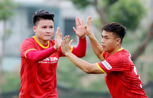 Quang Hải phải tập riêng